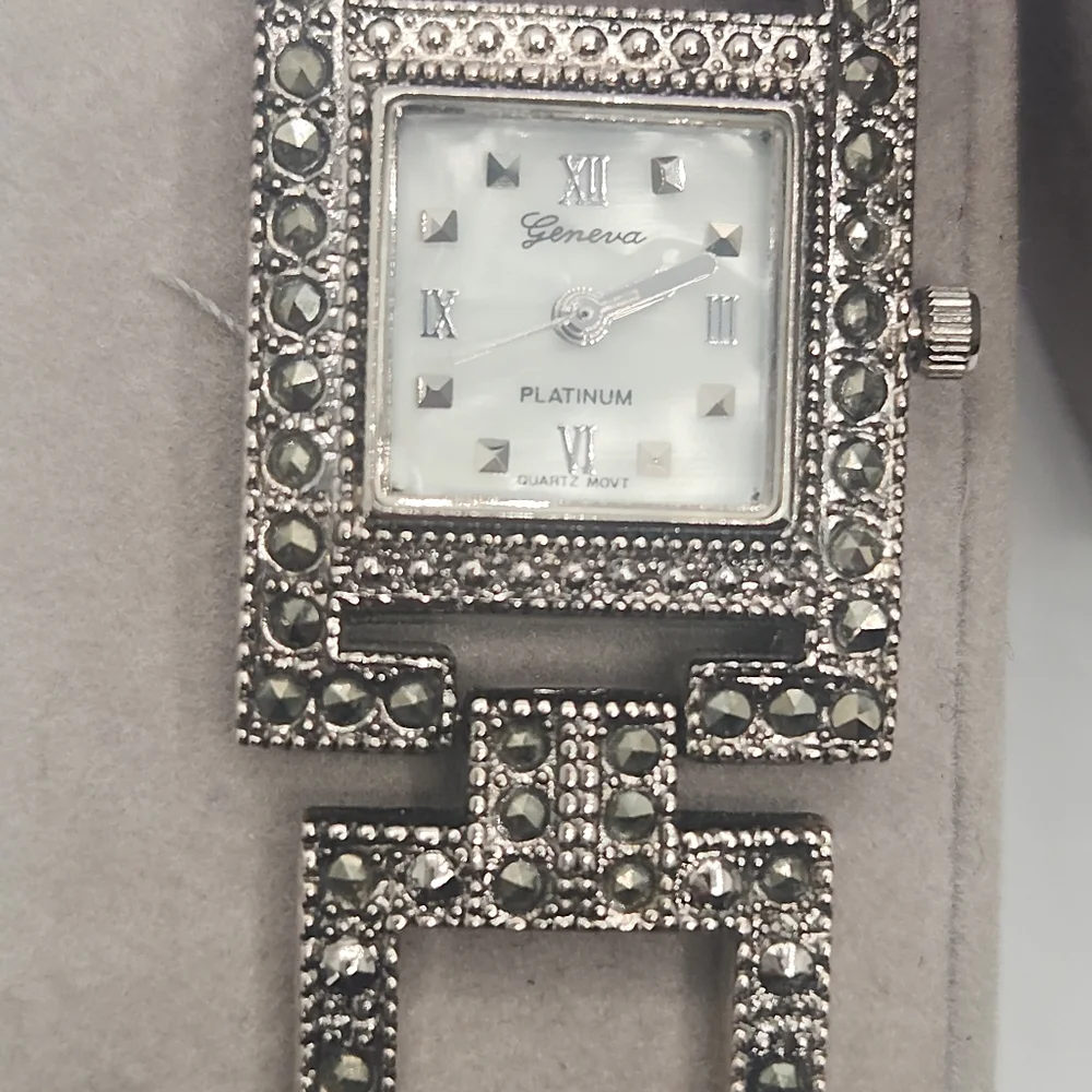 Art deco Geneva platinum watches - Picture 2 of 8